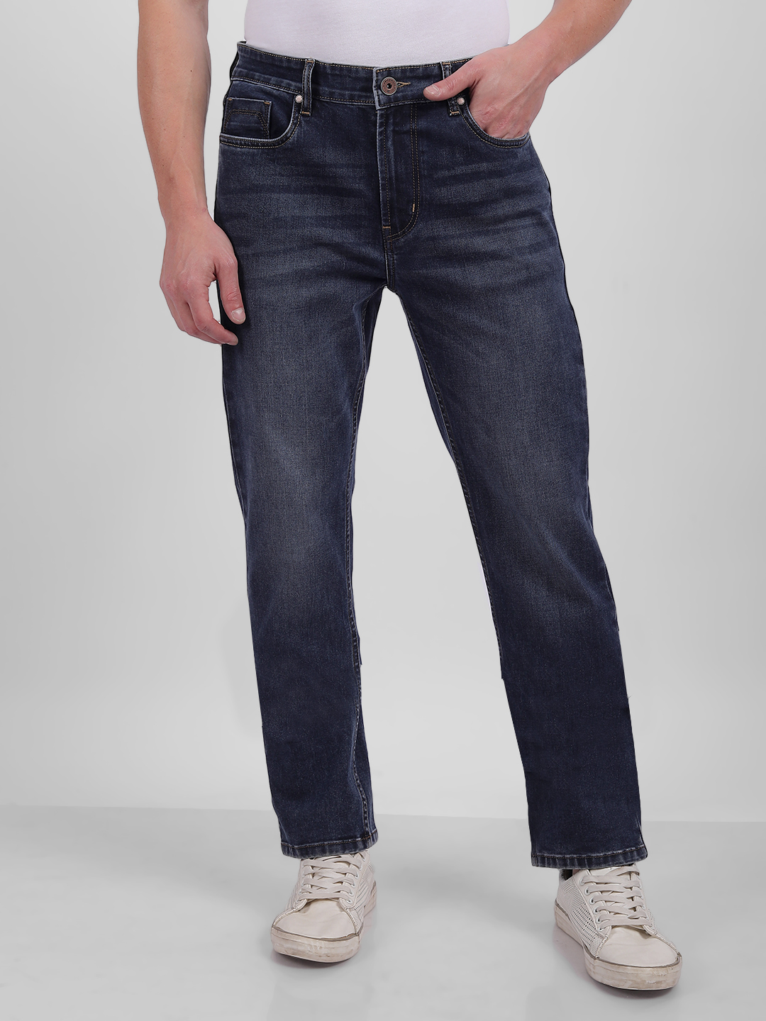 Numero Uno Men Faded Blue Jeans